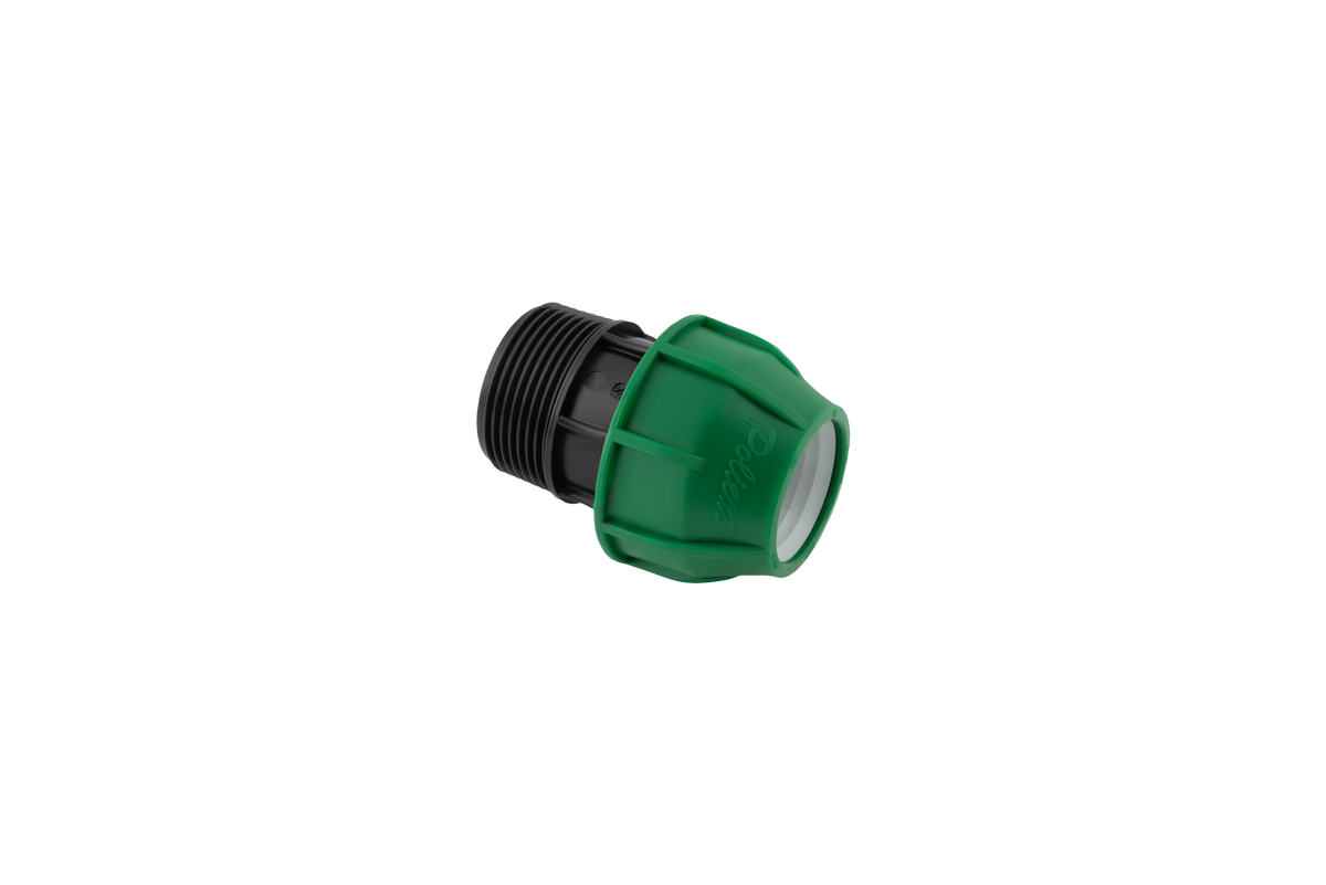 AGRI PE KOPPELING KNEL X BUITENDRAAD - 25 MM X 3/4'' (STUK(S))
