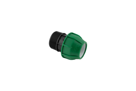AGRI PE KOPPELING KNEL X BUITENDRAAD - 25 MM X 3/4'' (STUK(S))