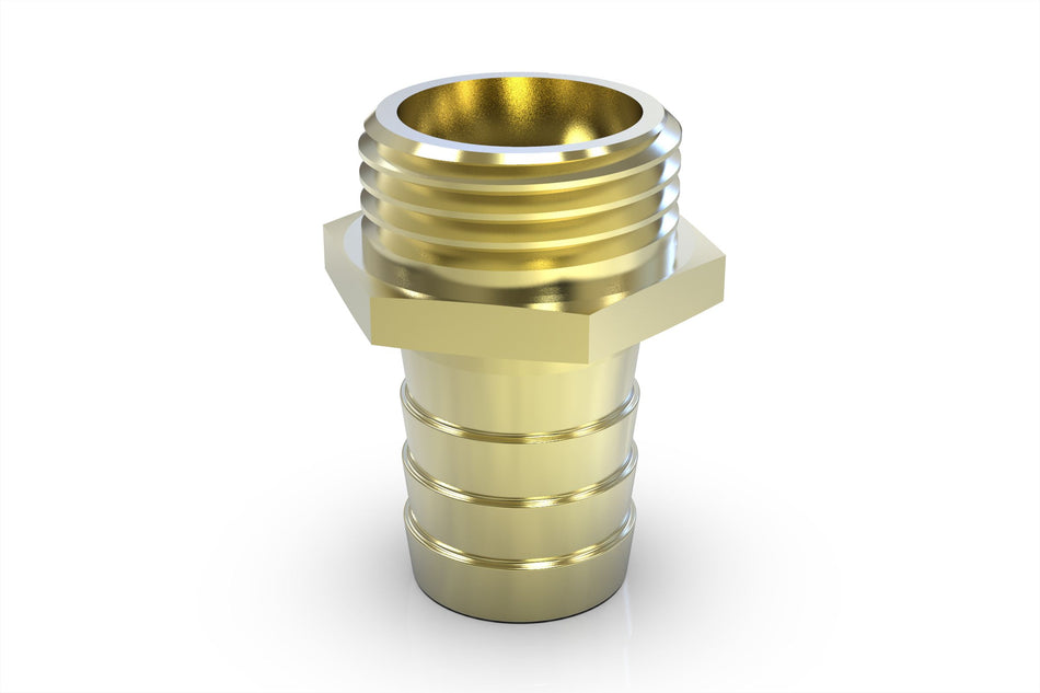 MESSING SLANGPILAAR BUITENDRAAD X TULE - 3/8 X 10 MM (STUK(S))