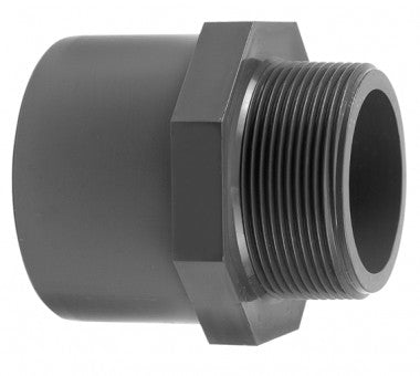 VDL PVC DRAADEIND 32/40 MM X 1/2 BUITENDRAAD 16 PN 8-KANT (STUK(S))
