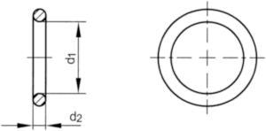 NBR 70 SH O-RING 1,6 MM 6,1MM