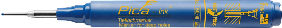 Pica merkstift blauw 150-41_INK-Marker_Blue_Open_p