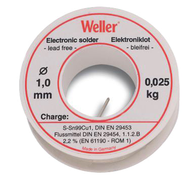 WELLER EL99-1-250 SOLDEERTIN, 1MM, 250G, LOODVRIJ